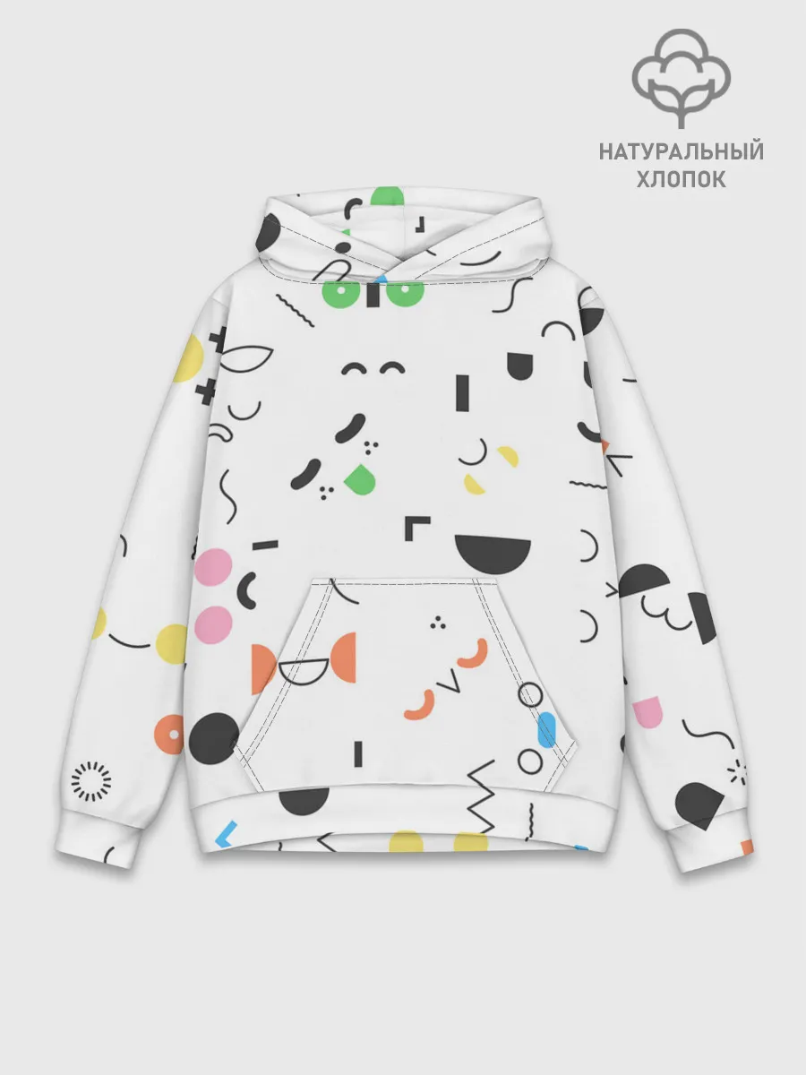 Худи мужской база хлопок / TOCA BOCA УЗОР ФОН