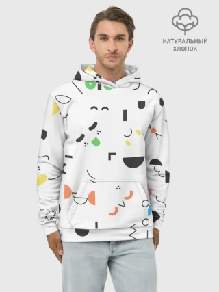 Худи мужской база хлопок / TOCA BOCA УЗОР ФОН