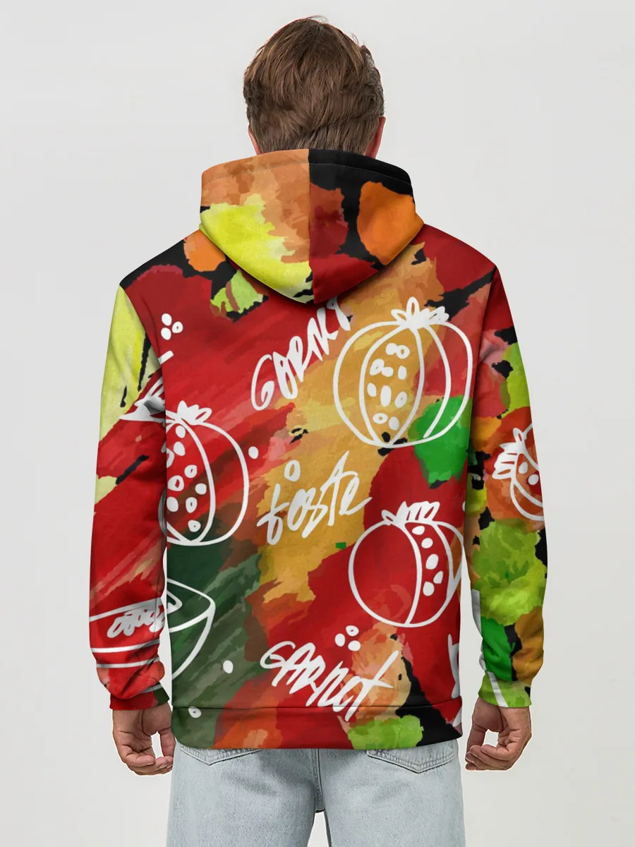 Худи мужской база хлопок / Вкус граната