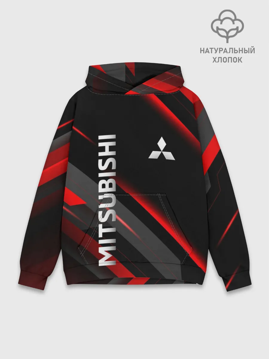 Худи мужской база хлопок / Геометрия митсубиси