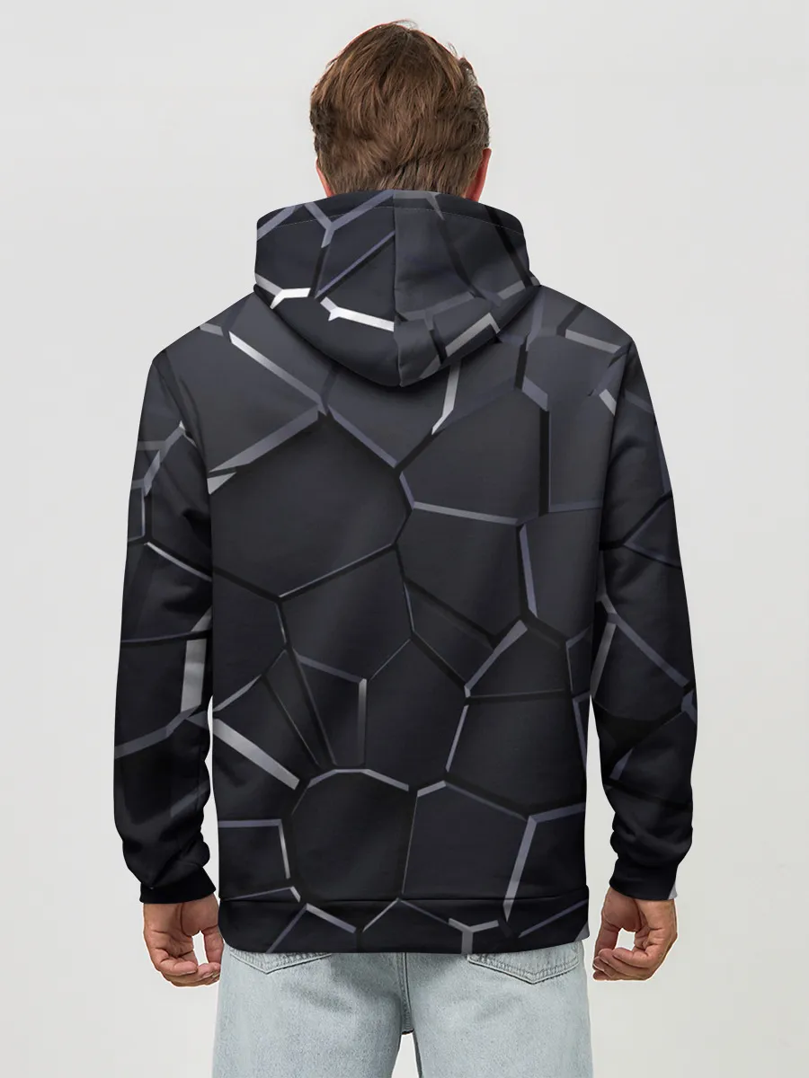 Худи мужской база хлопок / Mercedes AMG 3D плиты