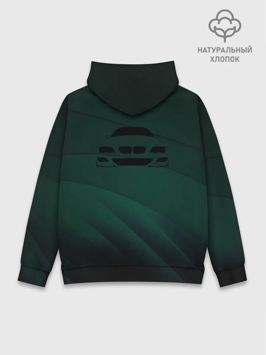 Худи мужской база хлопок / GREEN BMW