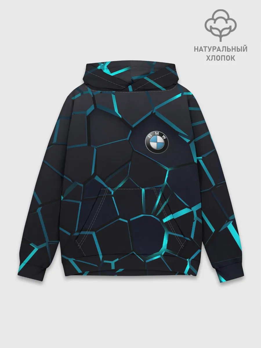 Худи мужской база хлопок / BMW | 3D плиты с подсветкой