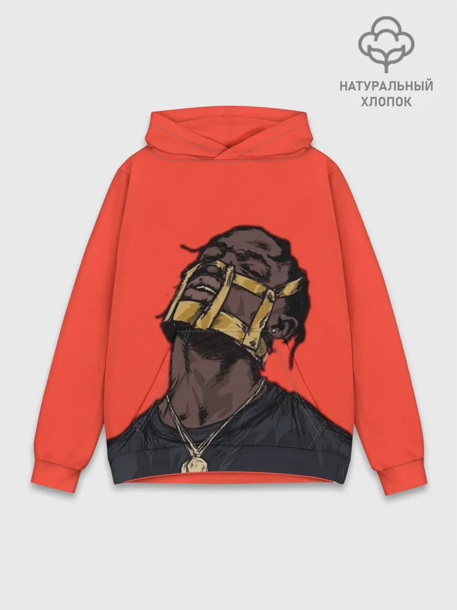 Худи мужской база хлопок / Арт с Тревисом