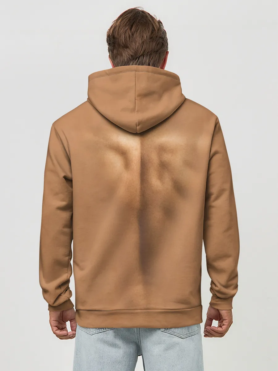 Худи мужской база хлопок / Открытая грудная клетка