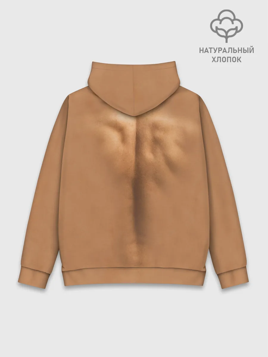 Худи мужской база хлопок / Открытая грудная клетка