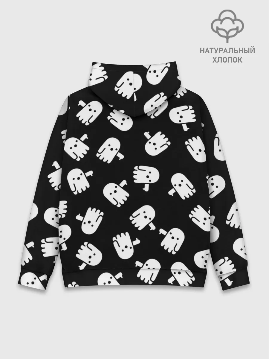 Худи мужской база хлопок / BOO! ПРИВЕДЕНИЕ ХЕЛЛОУИН