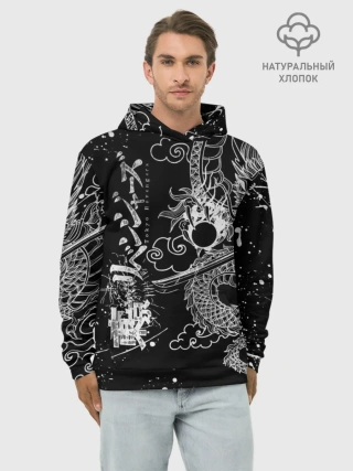 Худи мужской база хлопок / ТОКИЙСКИЕ МСТИТЕЛИ / TOKYO REVENGERS ДРАКОН