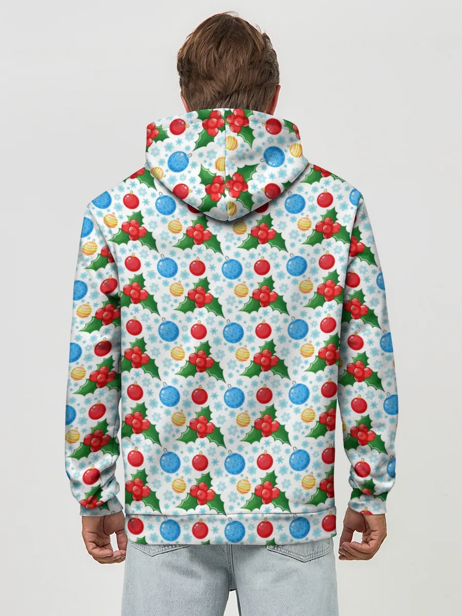 Худи мужской база хлопок / Новогодняя Символика