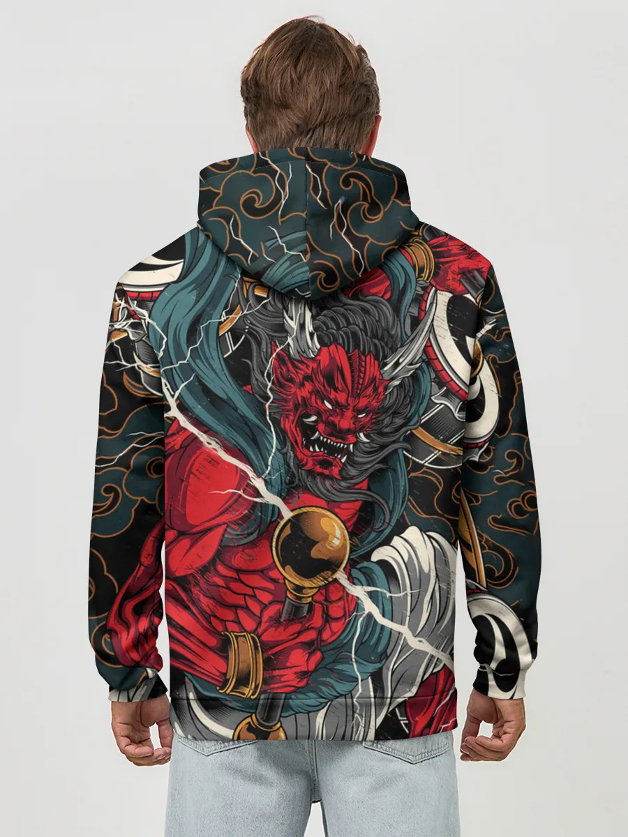 Худи мужской база хлопок / БОГ ГРОМА РАЙДЗИН