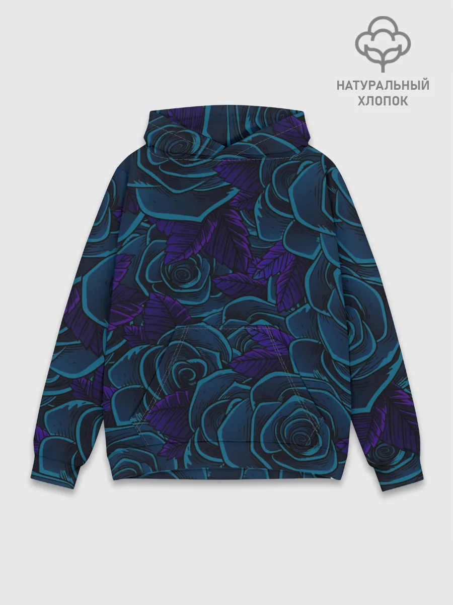 Худи мужской база хлопок / Пепельная Роза