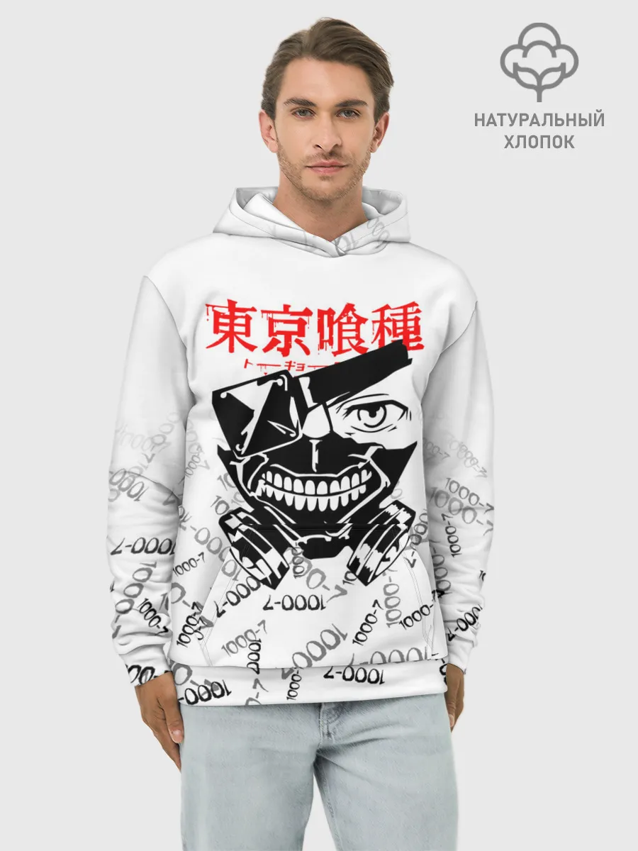 Худи мужской база хлопок / TOKYO GHOUL
