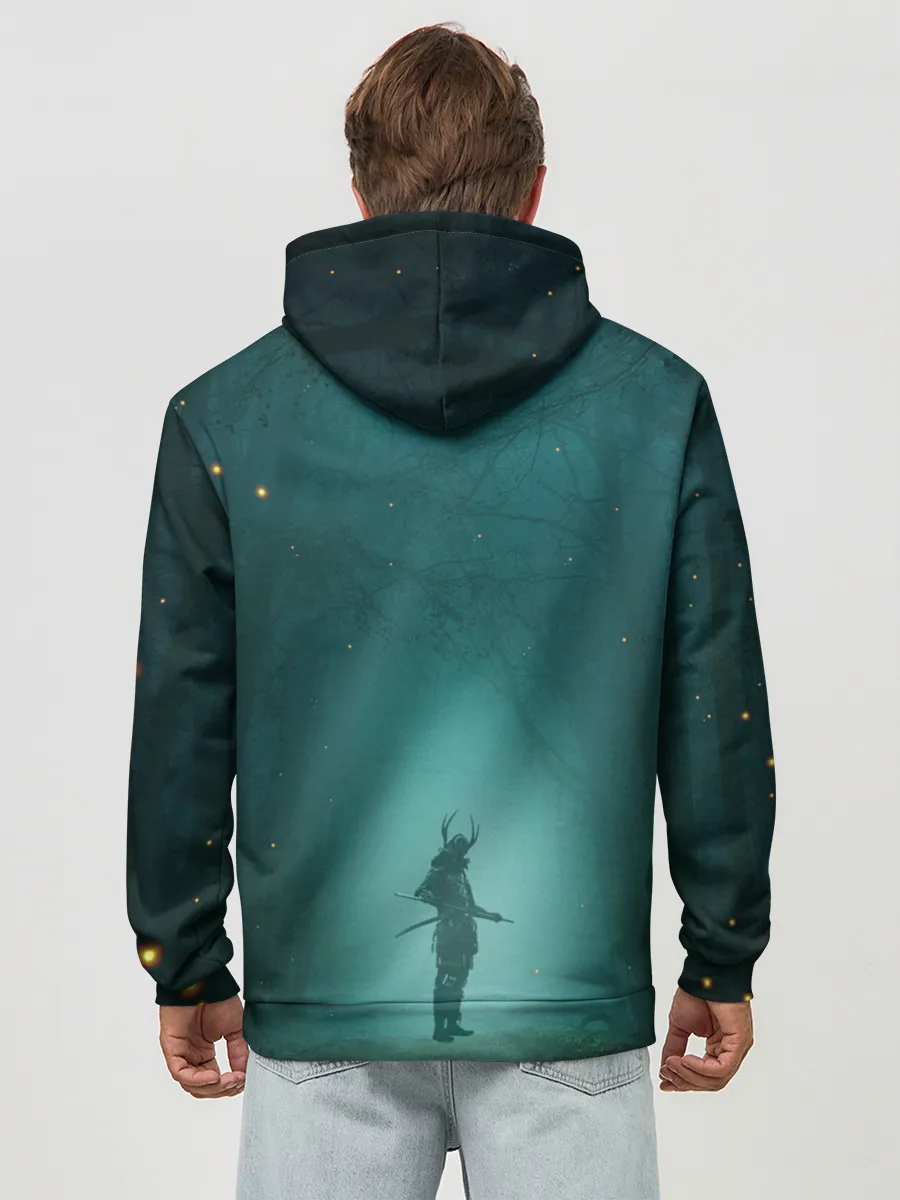 Худи мужской база хлопок / Япона-мать Самурай