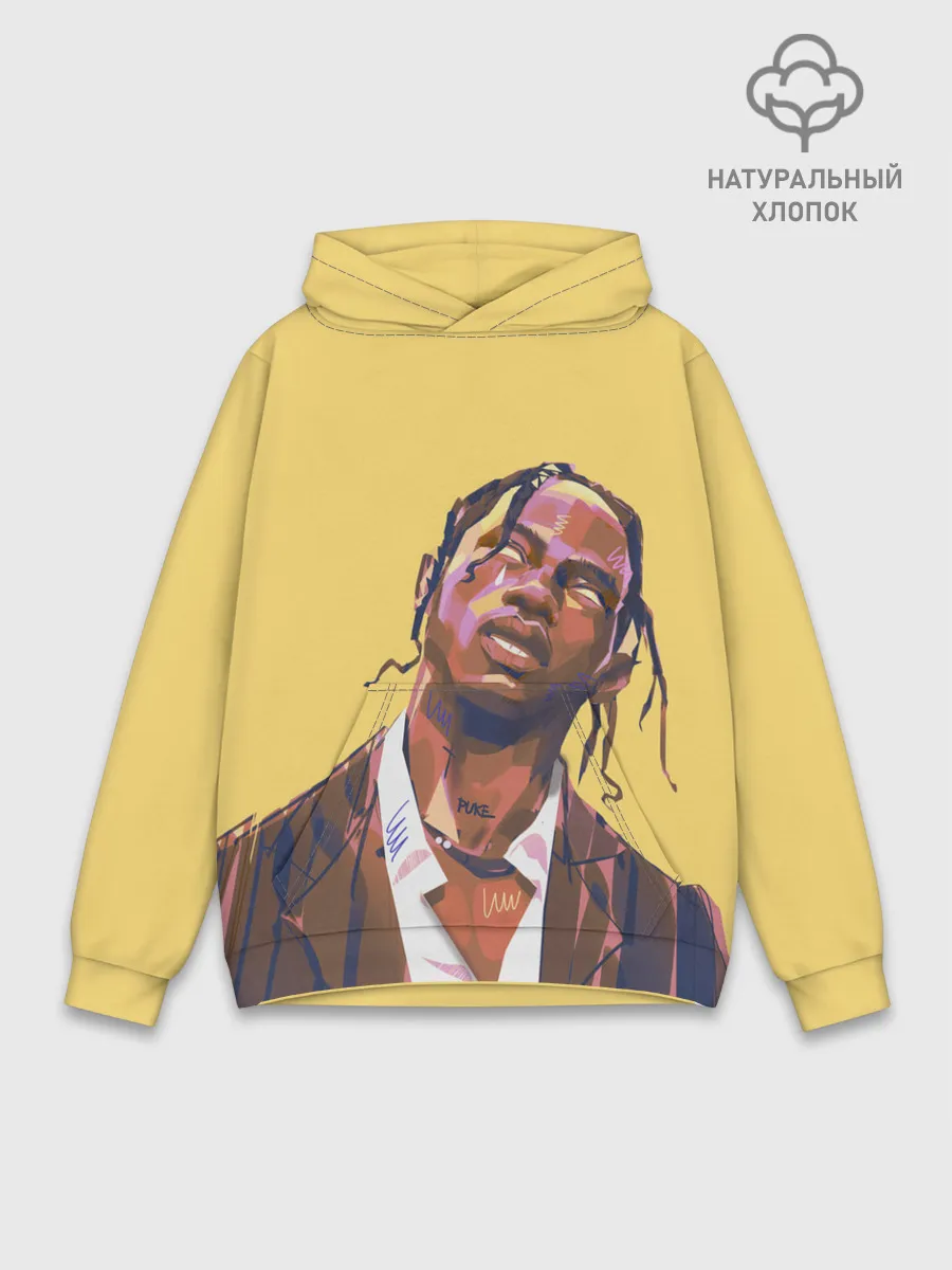 Худи мужской база хлопок / Travis art