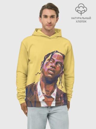 Худи мужской база хлопок / Travis art