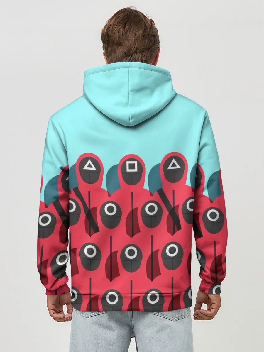 Худи мужской база хлопок / Охрана | Squid game