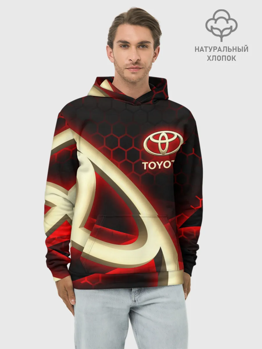 Худи мужской база хлопок / Тойота / Toyota