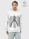 Худи мужской база хлопок / ребра скелета