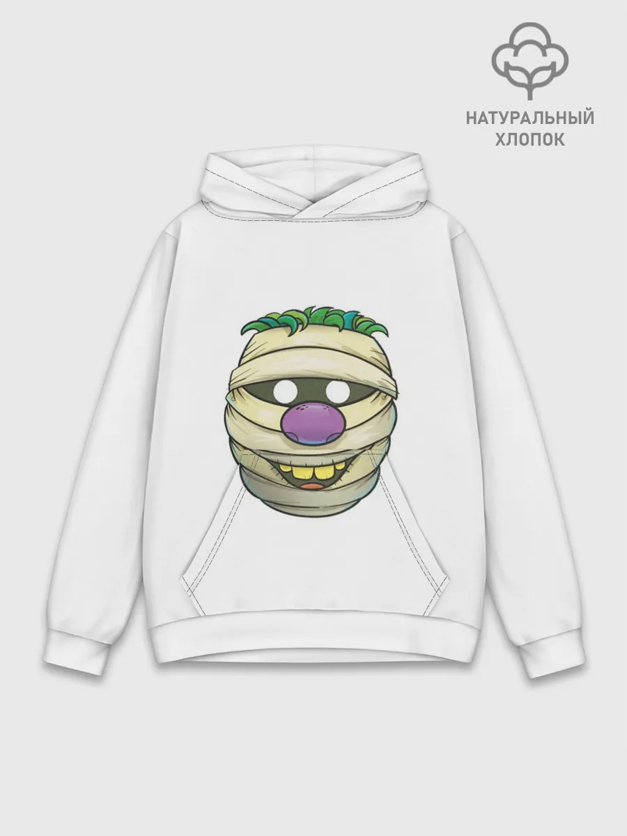 Худи мужской база хлопок / улыбающейся голова мумии