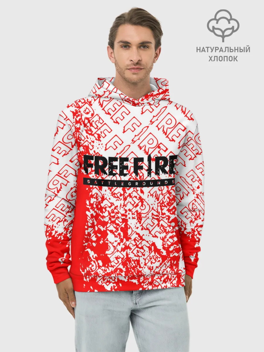 Худи мужской база хлопок / День Booyah | Garena Free Fire.