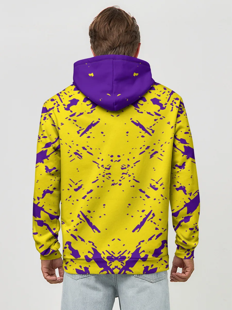 Худи мужской база хлопок / ЛЕЙКЕРС| LOS ANGELES LAKERS,