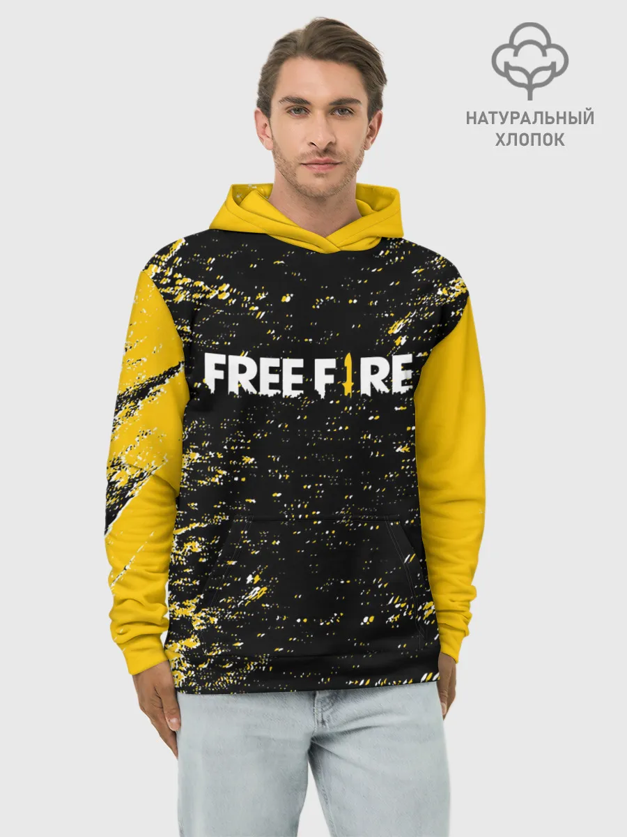 Худи мужской база хлопок / Garena Free Fire - День Booyah.
