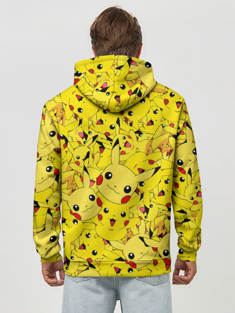 Худи мужской база хлопок / ПИКАЧУ ПОКЕМОН PIKA PIKA