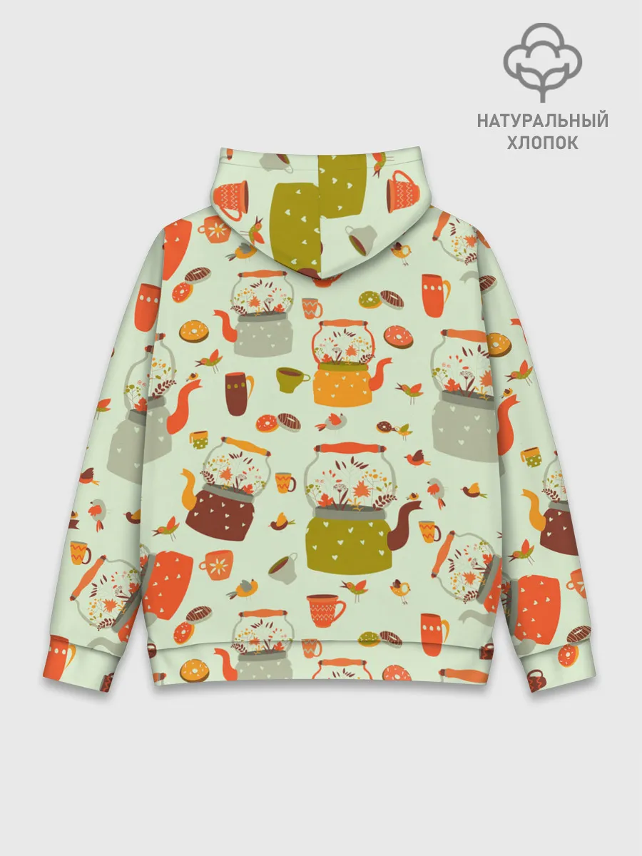 Худи мужской база хлопок / осенние чаепитие