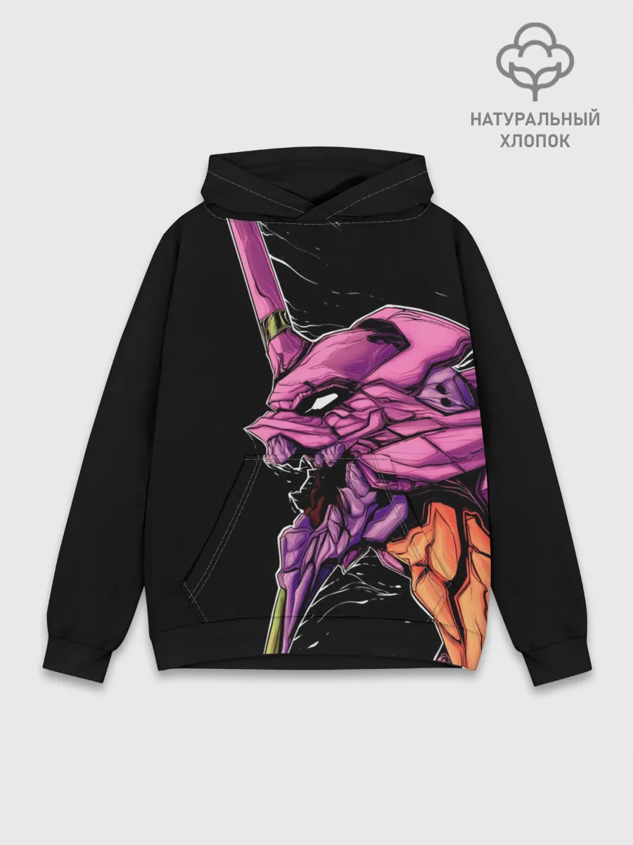 Худи мужской база хлопок / Evangelion. Eva 01