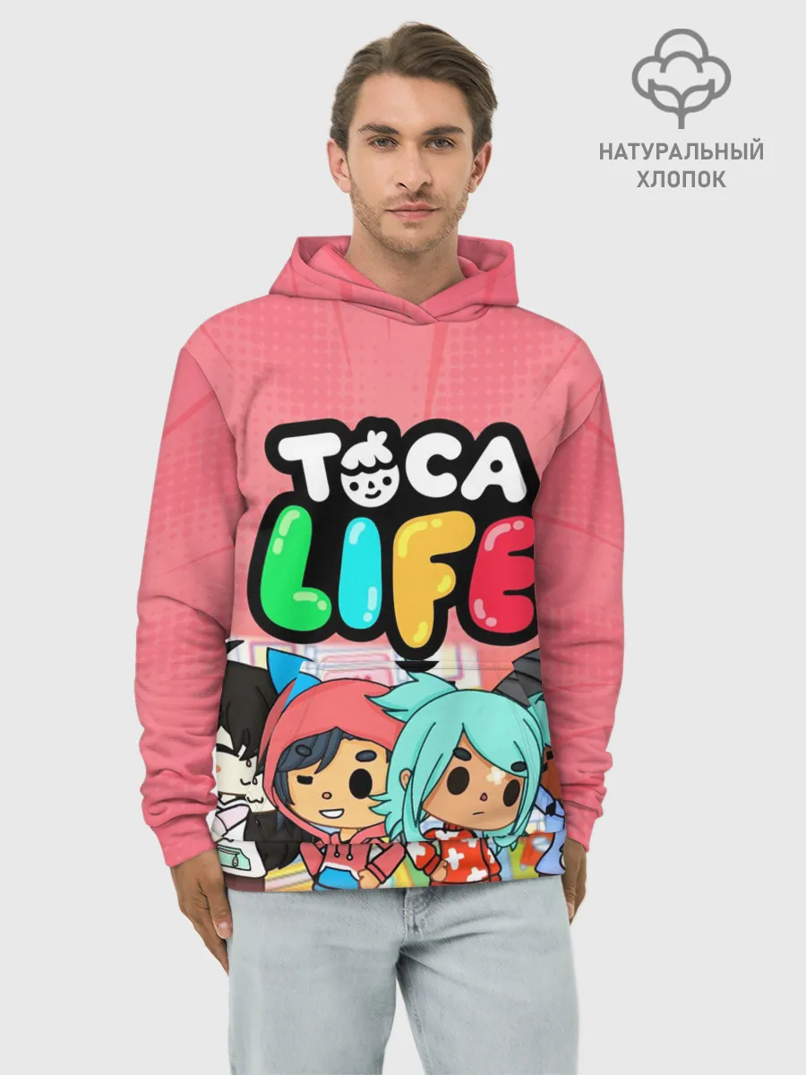 Худи мужской база хлопок / Toca Boca | Тока бока персонажи игры