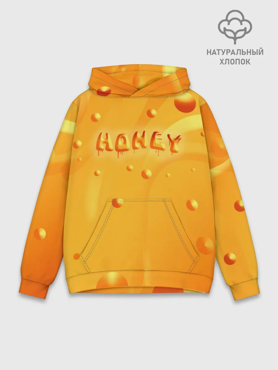 Худи мужской база хлопок / Медовая волна | Honey wave