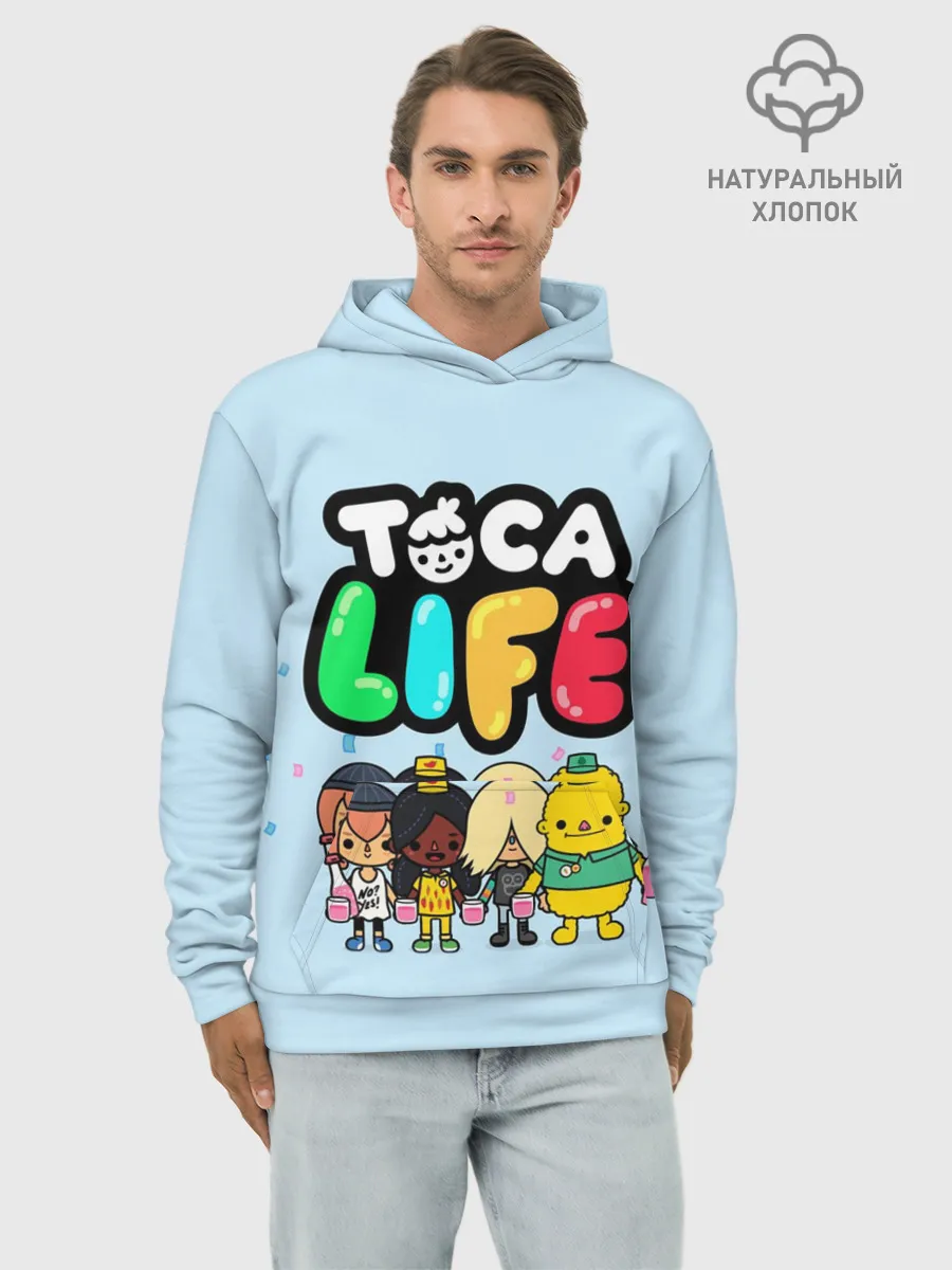 Худи мужской база хлопок / Toca Boca | Тока бока праздник