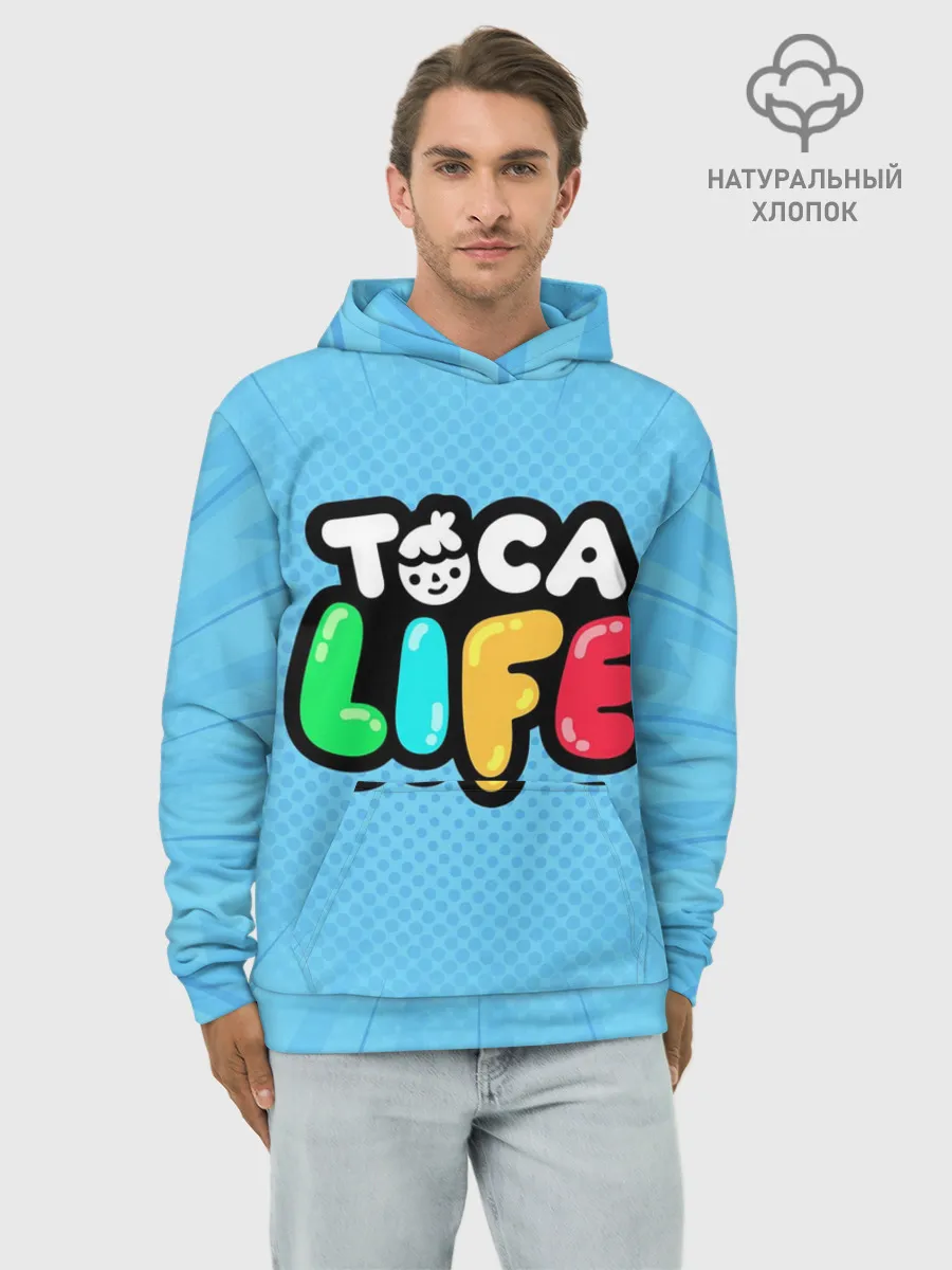 Худи мужской база хлопок / Toca Boca logo | Тока Бока логотип