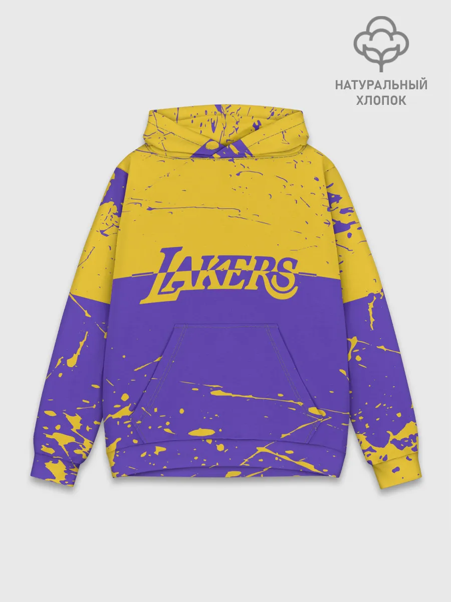 Худи мужской база хлопок / Kobe Bryant - Los Angeles Lakers - NBA