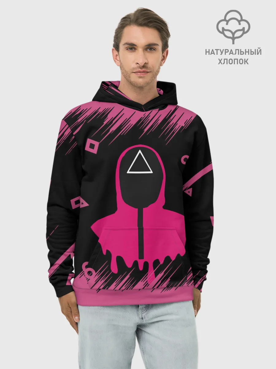 Худи мужской база хлопок / SQUID GAME | ИГРА В КАЛЬМАРА/