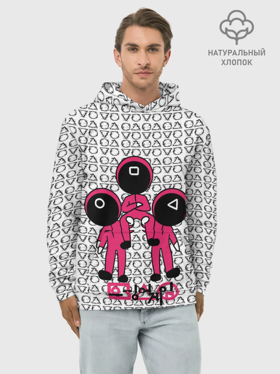 Худи мужской база хлопок / Игра в кальмара / Squid Game/