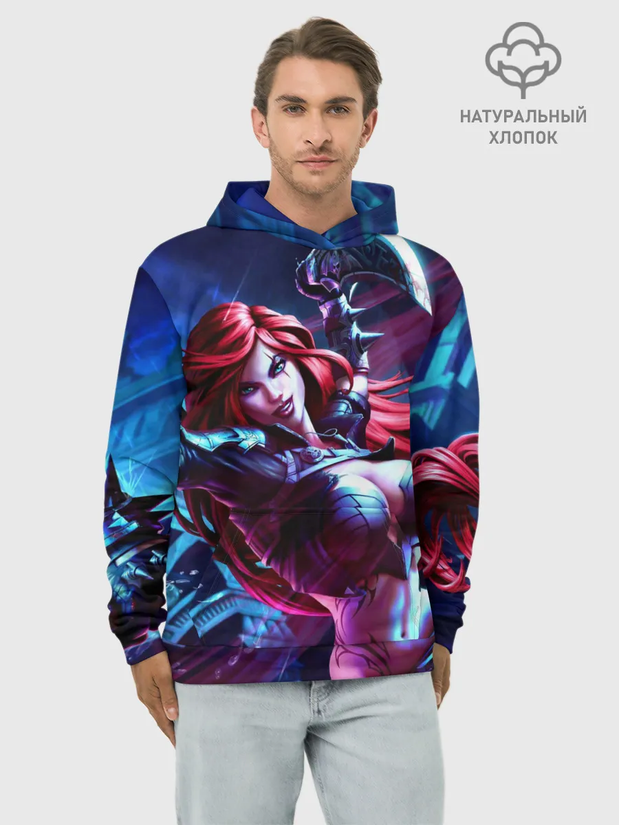 Худи мужской база хлопок / Катарина League of legends
