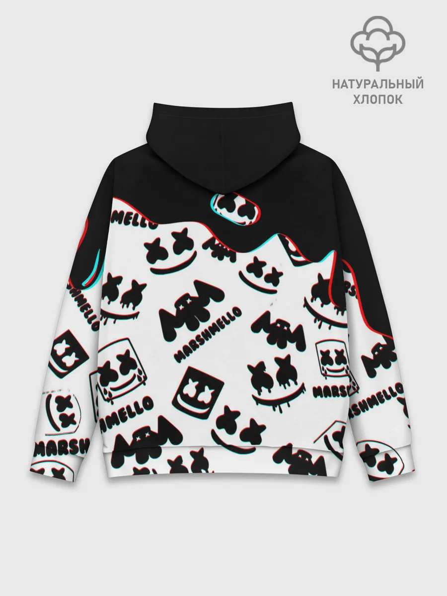 Худи мужской база хлопок / MARSHMELLO GLITCH.