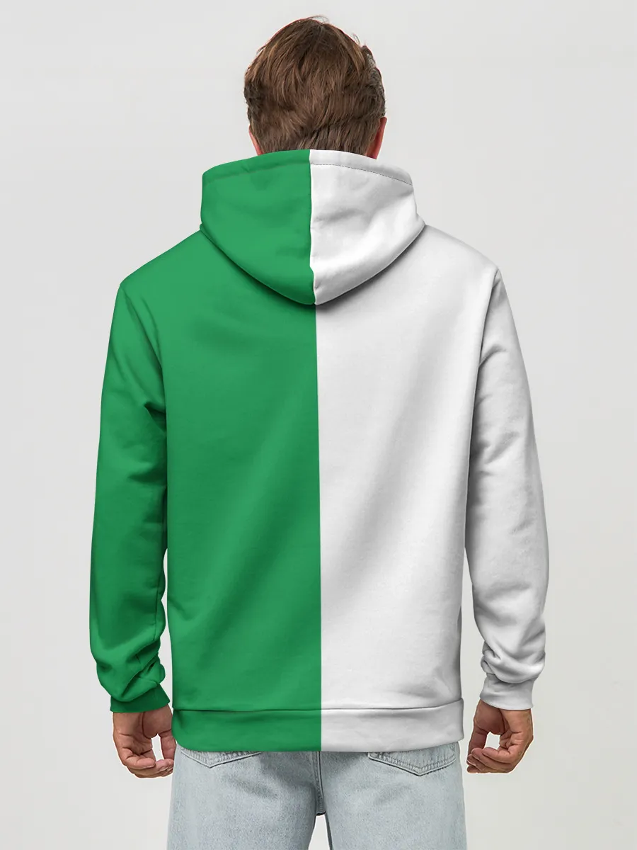 Худи мужской база хлопок / Зелёная Ёлочка