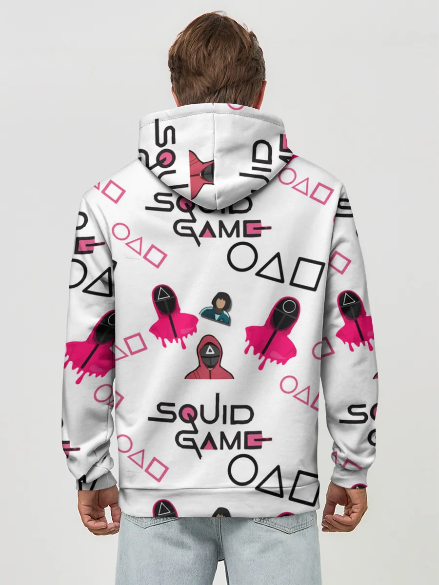 Худи мужской база хлопок / игра в кальмара злодеи