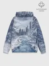Худи мужской база хлопок / СНЕЖНЫЙ ПЕЙЗАЖ