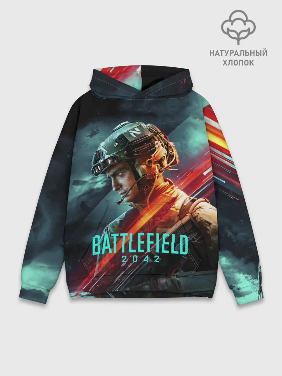 Худи мужской база хлопок / Battlefield 2042 game art