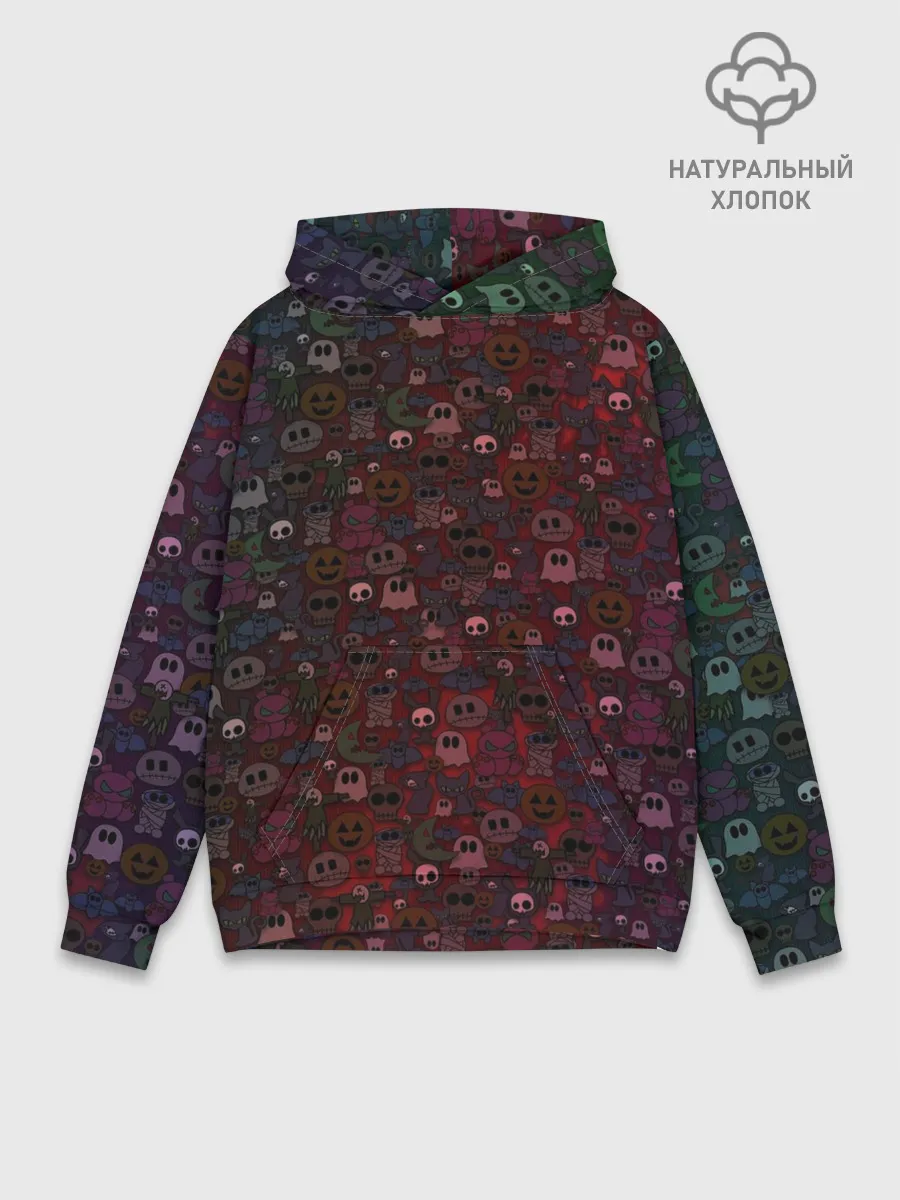 Худи мужской база хлопок / большой хэллоуин