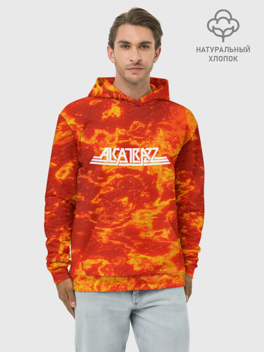 Худи мужской база хлопок / ALKATRAZZ