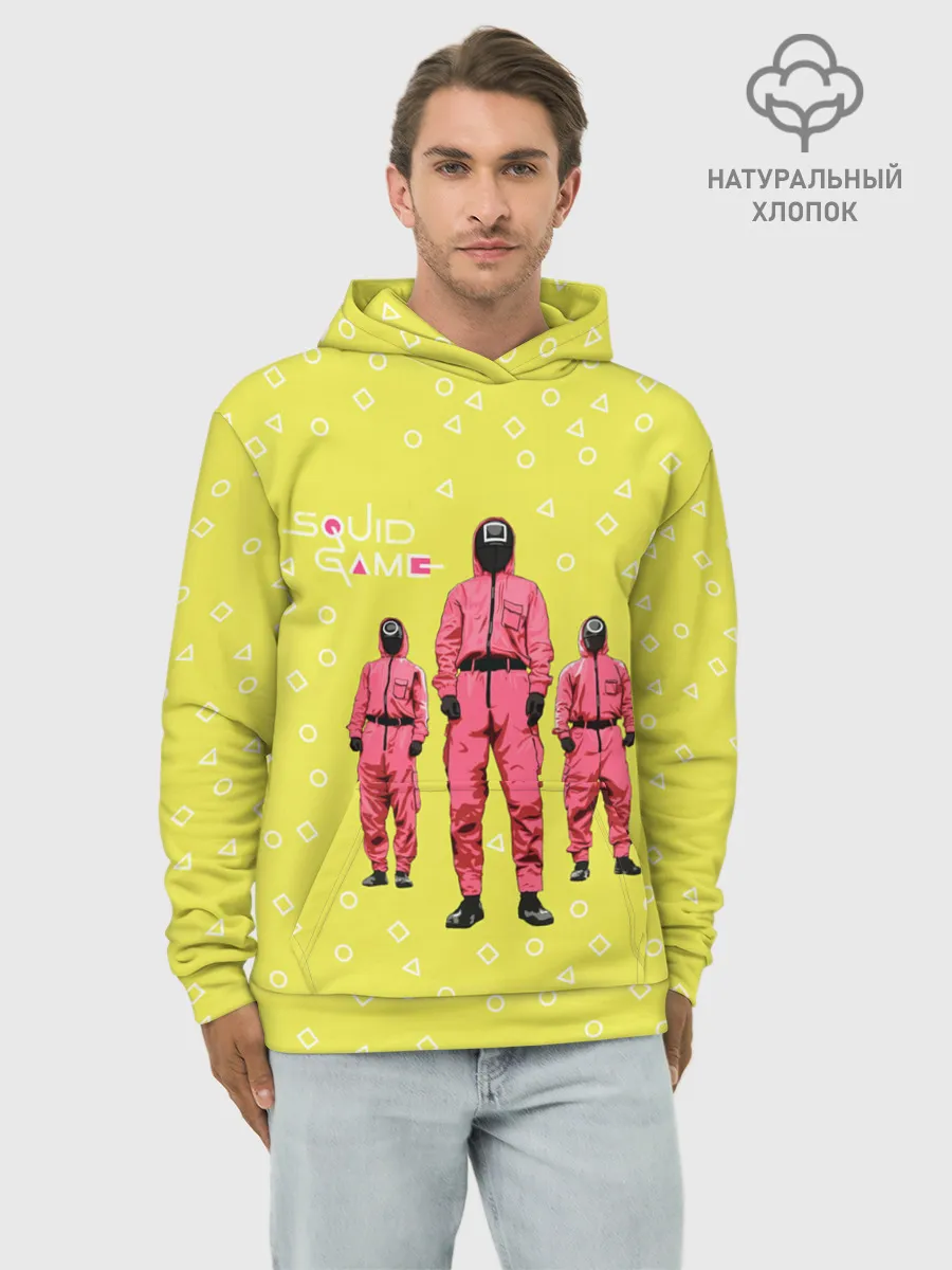Худи мужской база хлопок / Игра в кальмара | Рабочие