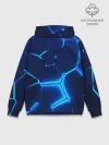 Худи мужской база хлопок / 3D ПЛИТЫ | NEON STEEL | НЕОНОВЫЕ ПЛИТЫ