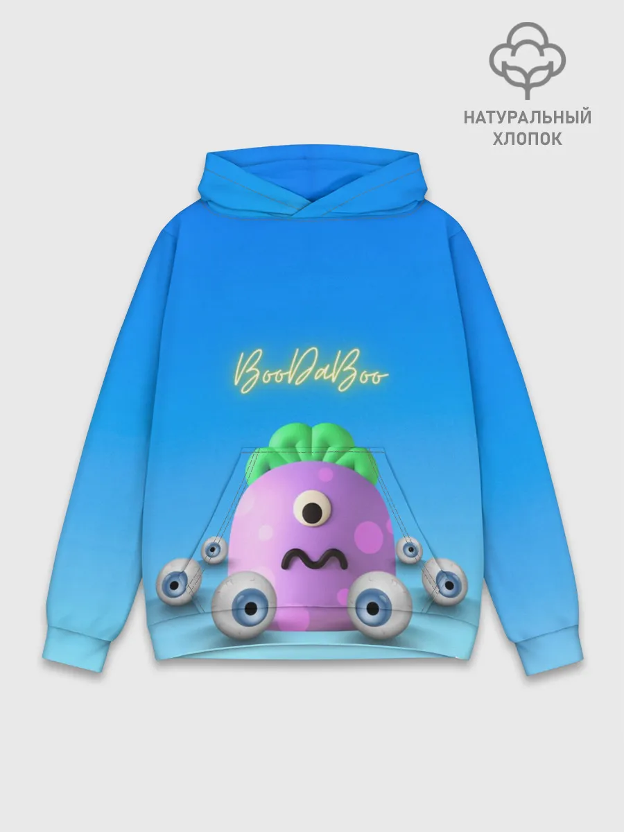 Худи мужской база хлопок / Монстр буДАбу