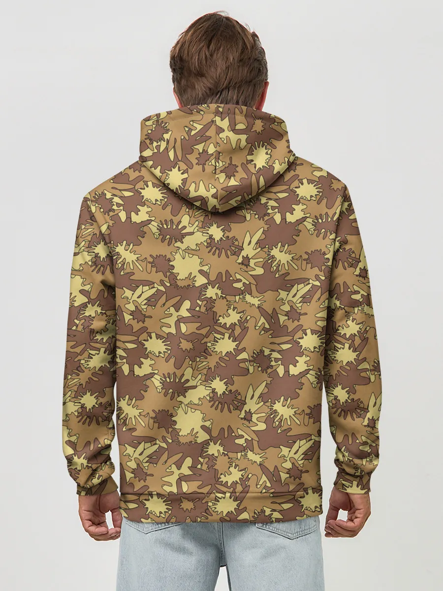 Худи мужской база хлопок / Креативный Камуфляж