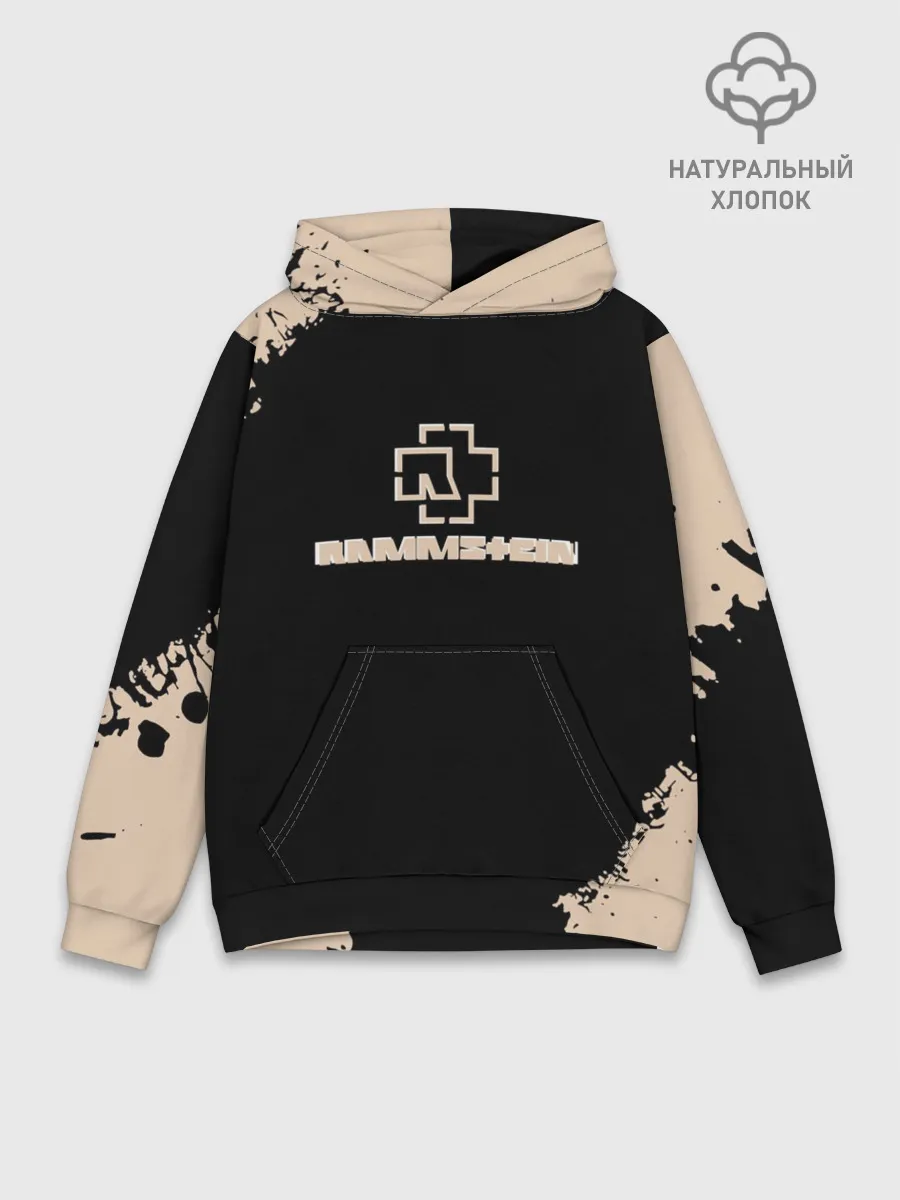 Худи мужской база хлопок / RAMMSTEIN | Рамштайн Рок Лого