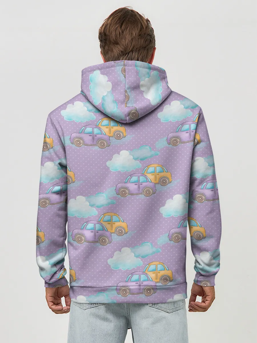 Худи мужской база хлопок / детские машинки